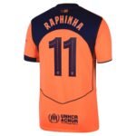 camisa-barcelona-laranja-raphinha-2025-26-third-total-90-jogador