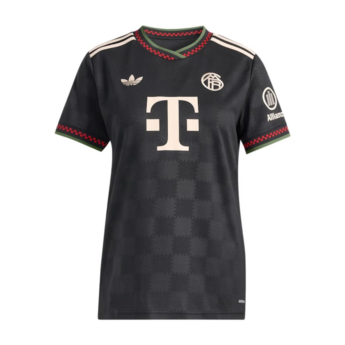 camisa-bayer-munich-fc-preta-2025-26-champions-feminina Camisa Bayern de Munique Preta 2025/26 Champions Feminina