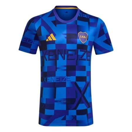Camisa Boca Juniors Azul 2025/26 Aquecimento Masculina