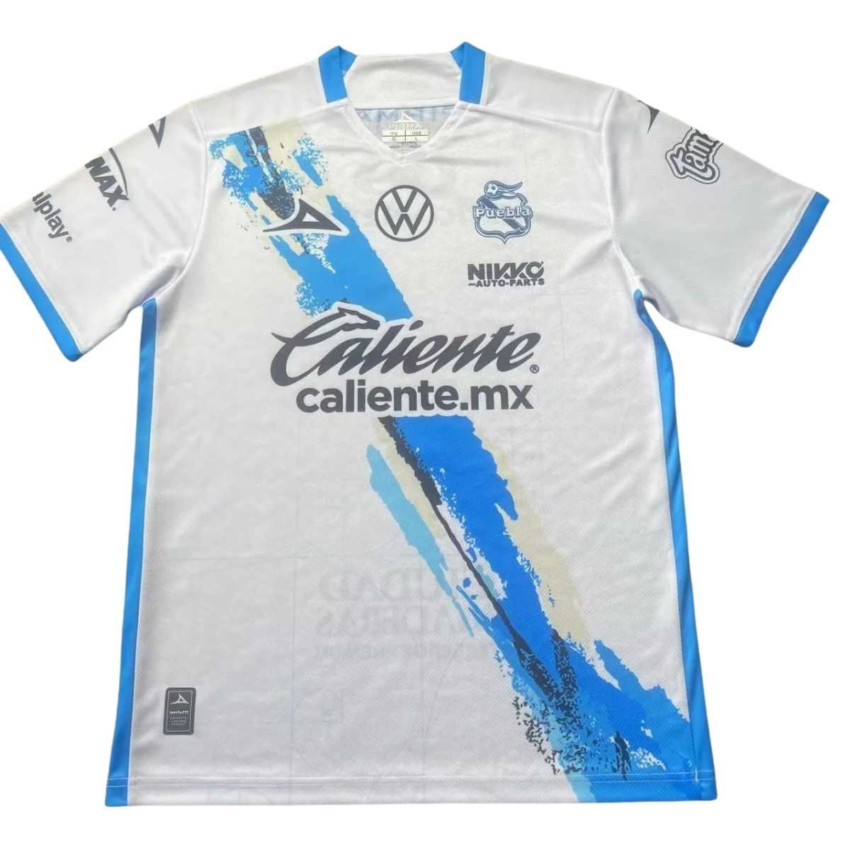 camisa-club-puebla-branca-2025-26-home-masculina Camisa Club Puebla FC Branca 2025/26 Home Masculina