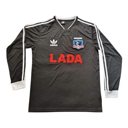 Camisa Colo Colo Preta 1991/92 Lada Manga Longa