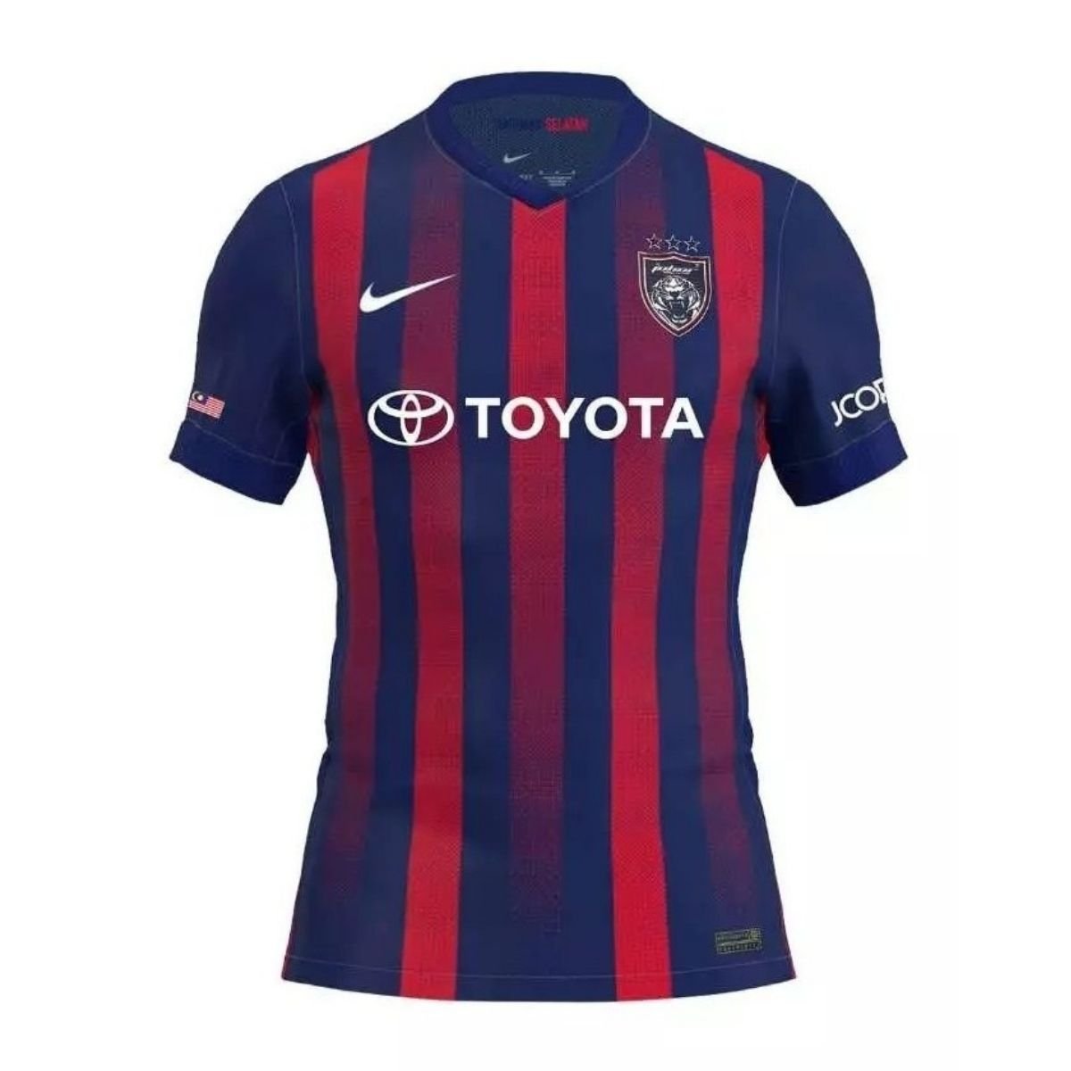camisa-johor-darul-tazim-azul-vermelha-home-2025-26-jogador Camisa Johor Darul Ta'zim Azul Home 2025/26 Jogador