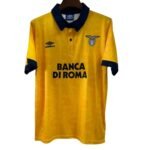 camisa-lazio-amarela-1993-94-away-banca-de-roma