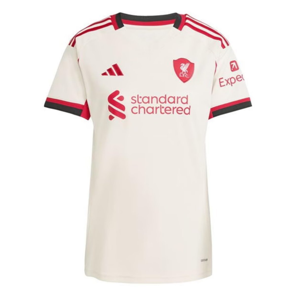 camisa-liverpool-fc-bege-2025-26-away-ii-feminina Camisa Liverpool FC Bege 2025/26 Away II Feminina