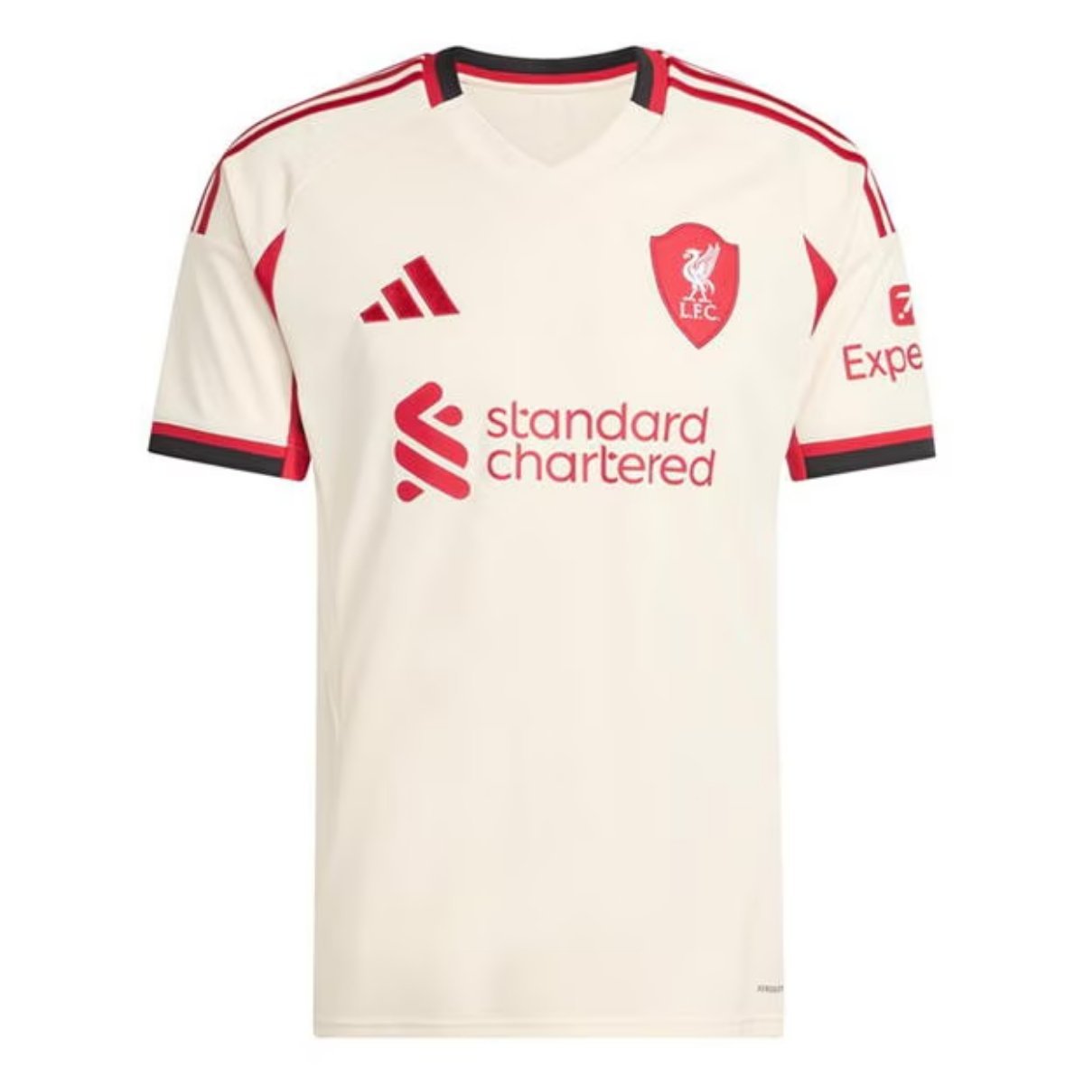 camisa-liverpool-fc-bege-2025-26-away-ii-masculina Camisa Liverpool FC Bege 2025/26 Away II Masculina