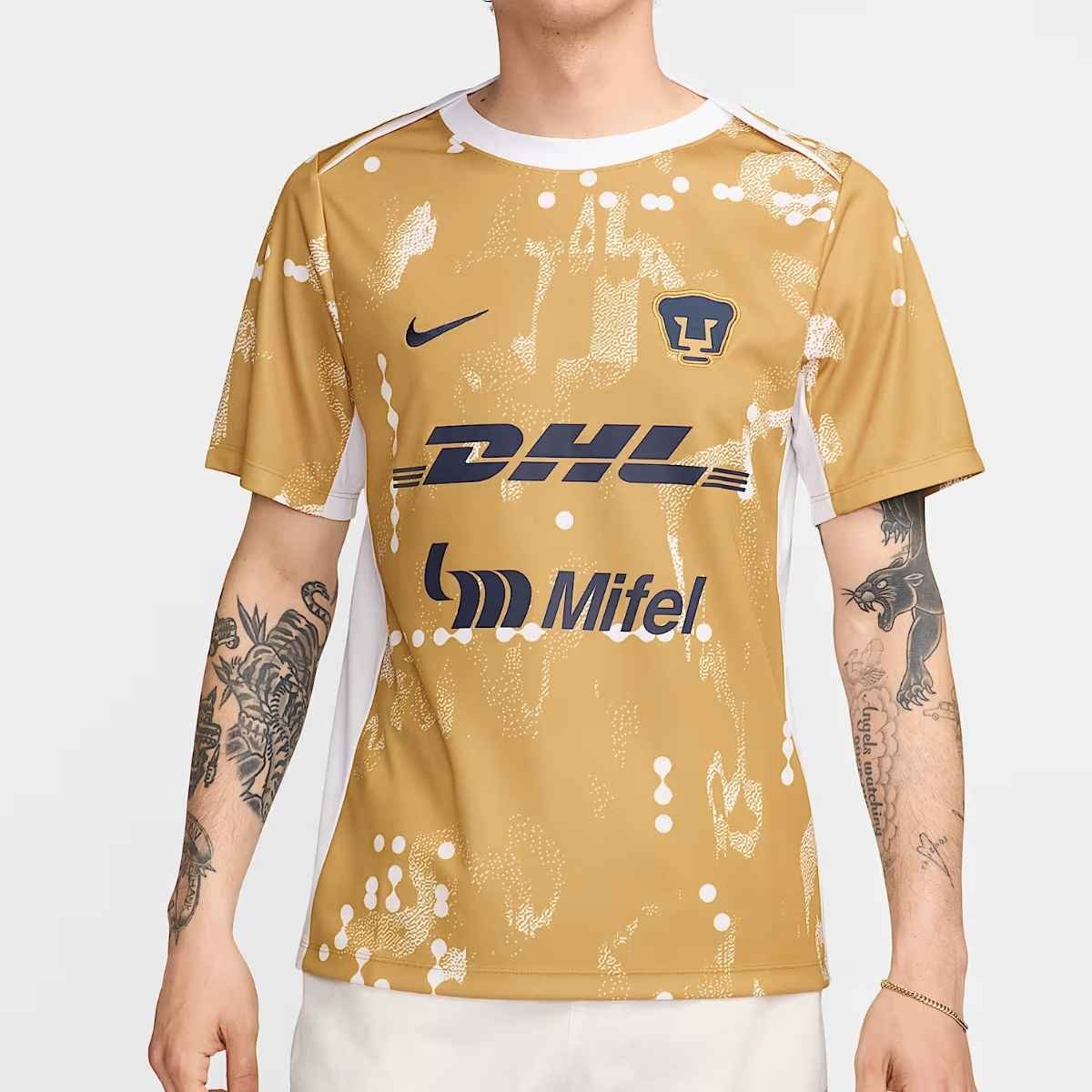 camisa-pumas-unl-dourada-2025-26-treino-masculina Camisa Pumas UNL Dourada 2025/26 Treino Masculina