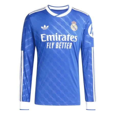 Camisa Real Madrid Azul 2025/26 Third III Manga Longa