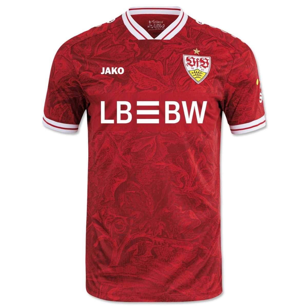 camisa-vfb-stuttgart-vermelha-2025-26-away-ii-masculina Camisa VFB Stuttgart Vermelha 2025/26 Away II Masculina