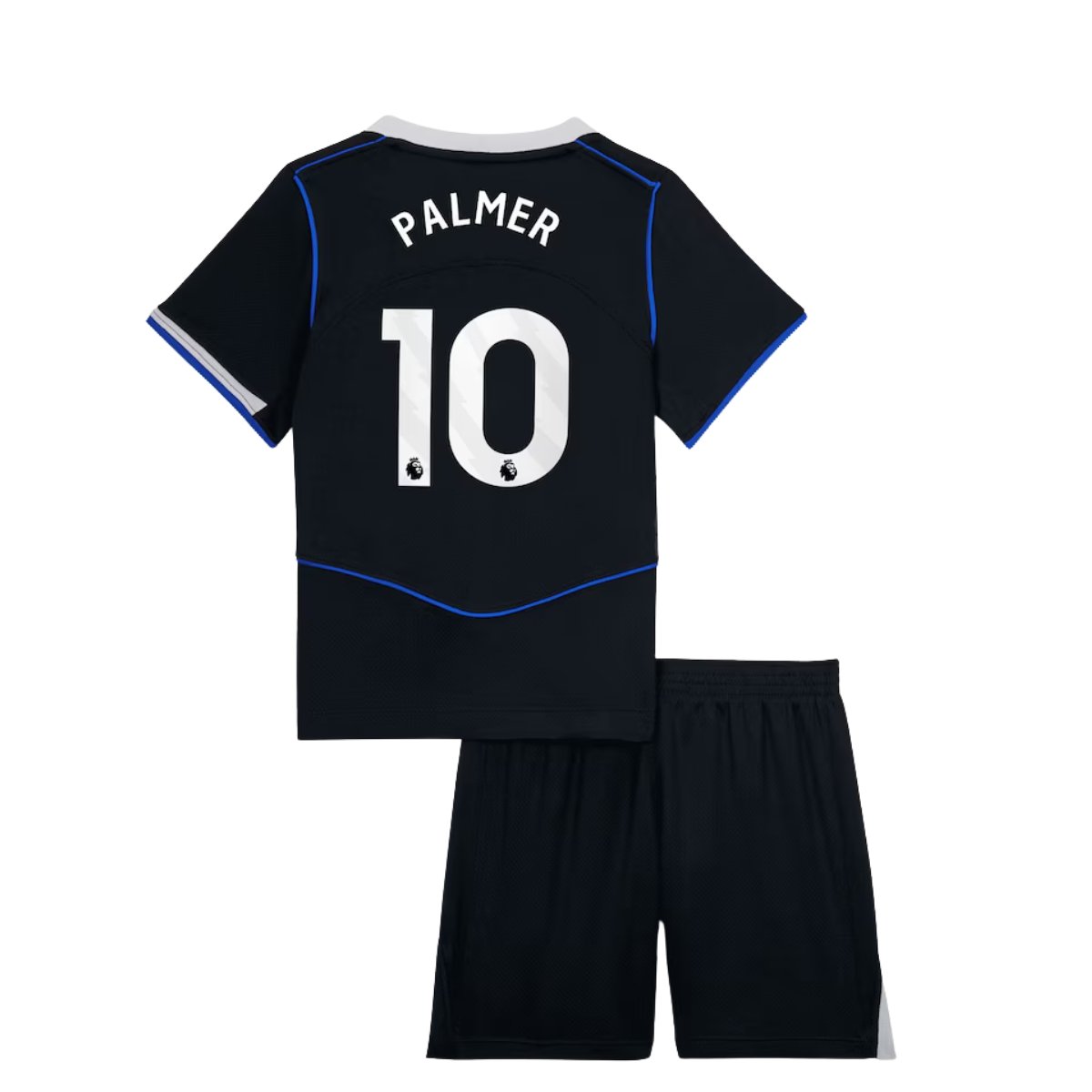 Kit Infantil Chelsea FC Palmer #10 Preta 2025/26 Third Total