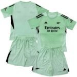 Kit-infantil-Arsenal-Goleiro-Verde-Claro-25-26-Home-Unissex