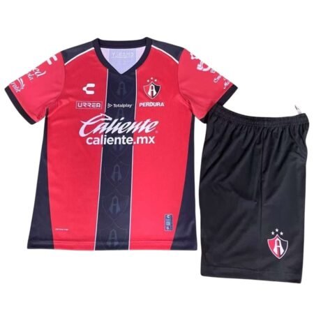 Kit Infantil Atlás FC Vermelho 2025/26 Titular Unissex