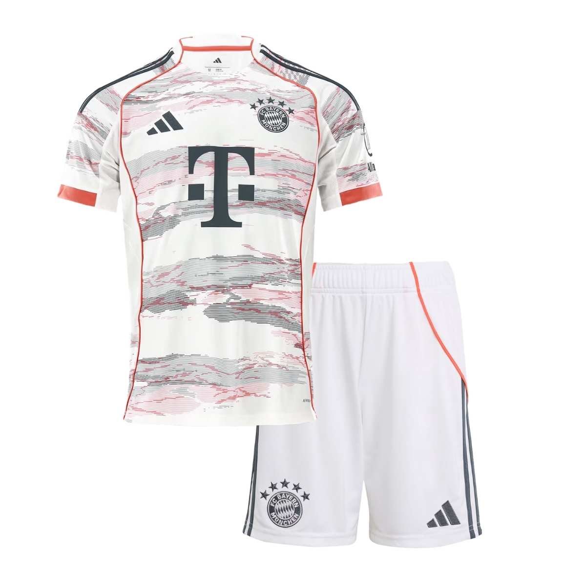 Kit-infantil-Bayern-de-munique-branco-2025-26-away-unissex Kit Infantil Bayern de Munique Branco 2025/26 Away Unissex