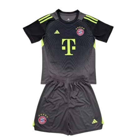 Kit Infantil Bayern de Munique Preto 2025/26 Golerio Unissex