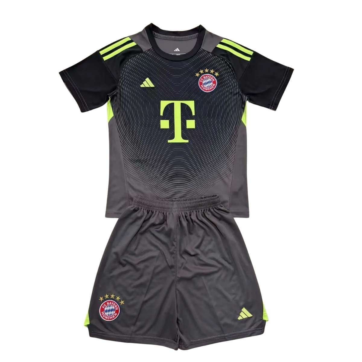 Kit-infantil-Bayern-de-munique-preta-2025-26-goleiro-unissex Kit Infantil Bayern de Munique Preto 2025/26 Golerio Unissex