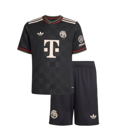 Kit Infantil Bayern de Munique Preto 2025/26 Third Unissex