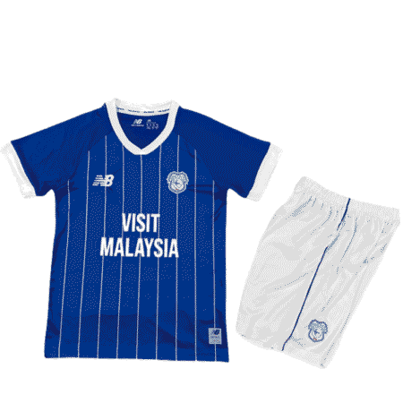 Kit Infantil Cardiff City Azul 2025/26 Home Unissex