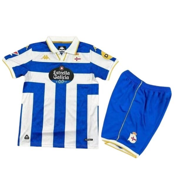 Kit Infantil Deportivo La Corunã Azul 2025/26 Home Unissex - Malta