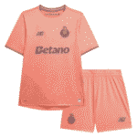 Kit-infantil-FC Porto-rosa-salmão-2025-26-Away-Unissex