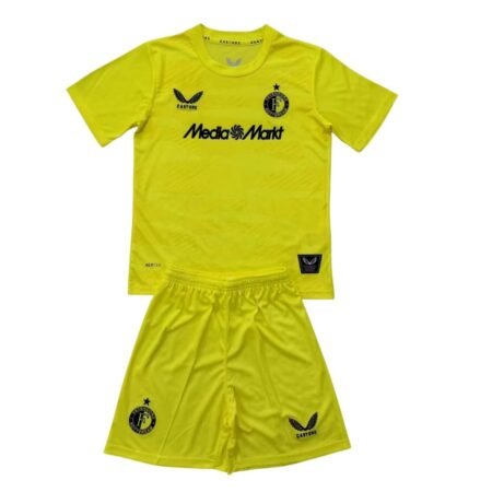 Kit Infantil Feyenoord Amarelo 2025/26 Goleiro Unissex