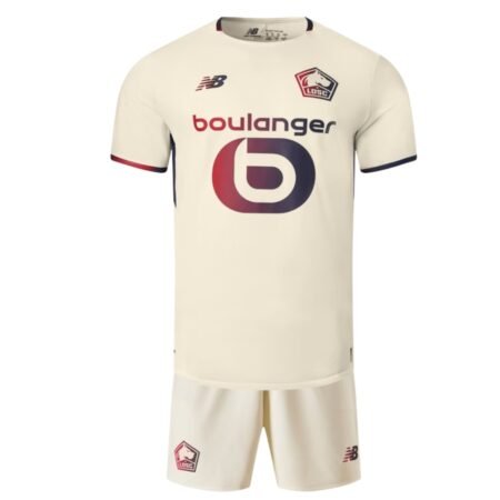 Kit Infantil Lille Losc Bege 2025/26 Away Unissex