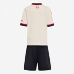 Kit-infantil-Liverpool-bege-2025-26-away-Unissex