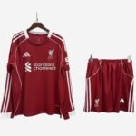 Kit-infantil-Liverpool-bege-2025-26-away-manga-longa (2)