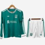 Kit-infantil-Liverpool-verde-2025-26-third-manga-longa