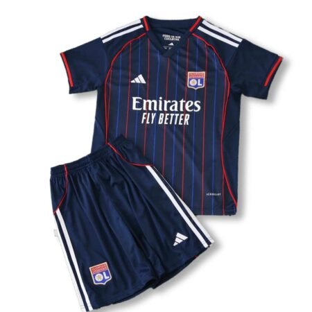 Kit Infantil Lyon Azul 2025/26 Away Unissex