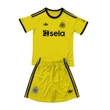 Kit Infantil NewCastle United Amarelo 2025/26 Goleiro Unissex