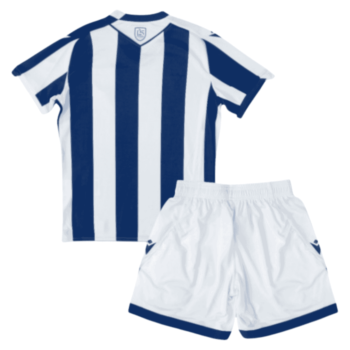 Kit-infantil-West-Bromwich-Azul-e-Branco-2025-26-Home-Unissex Kit Infantil West Bromwich Branco 2025/26 Home Unissex