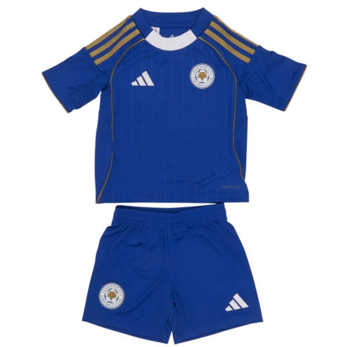 Kit-infantil-leicester-AZUL-2025-26-home-Unissex Kit Infantil Leicester City Azul 2025/26 Home Unissex