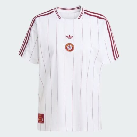 Camisa Aston Villa Branco 2025/26 Terrace Icons Masculina