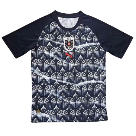 Camisa Áustria Preta 2025/26 Treino Masculina
