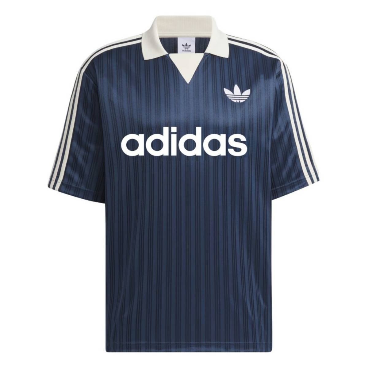camisa-azul-escuro-adidas-2025-26-3-stripes-originals-masculina Camisa Adidas 2025/26 Azul Escuro 3 Stripes Originals Masculina