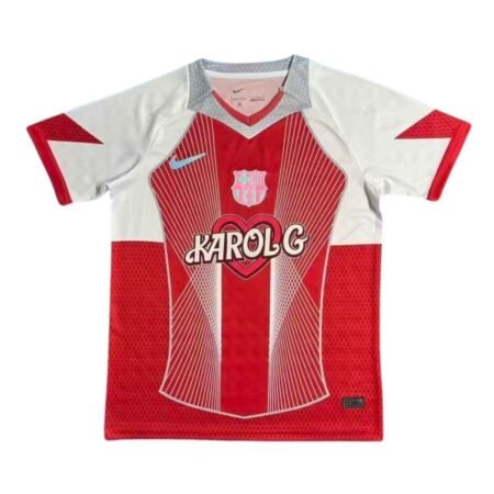 Camisa Barcelona Karol G Vermelha 2025/26 Especial Masculina