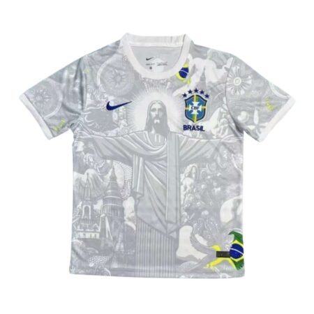 Camisa Brasil Branco Cristo Redentor 2025/26 Especial Masculina
