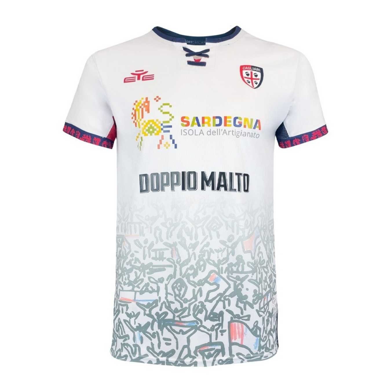 camisa-cagliari-calcio-branca-2025-26-away-ii-masculina Camisa Cagliari Calcio Branca 2025/26 Away II Masculina