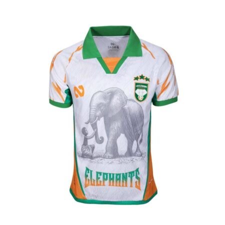 Camisa Costa do Marfim Branco 2025/26 Masculina