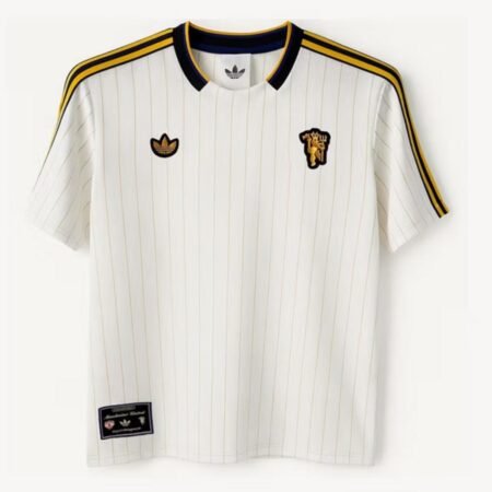 Camisa Manchester United 2025/26 Terrace Icons Branco Masculina