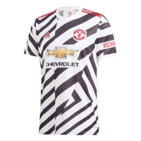 Camisa Manchester United Branco/Preto 2020/21 Third Masculina