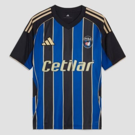 camisa Pisa SC Azul/Preto 2025/26 Home I Masculina
