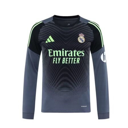 Camisa Real Madrid Preta 2025/26 Goleiro Manga Longa