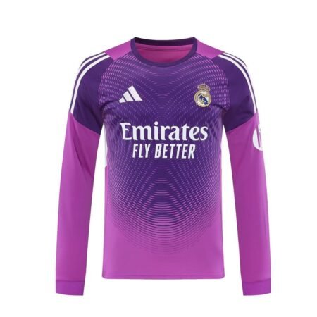 Camisa Real Madrid Roxo 2025/26 Goleiro Manga Longa