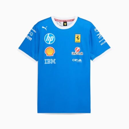 Camisa Scuderia Ferrari F1 Azul Monza 2025/26 Team Masculina