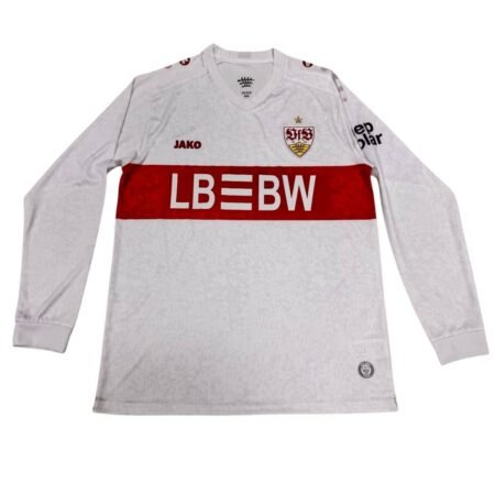 Camisa Stuttgart Branco 2025/26 Home I Manga Longa