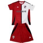 kit-infantil-River-plate-branco-vermelho-2025-26-third-unissex