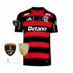 Camisa do Flamengo Final Libertadores 2025 Vermelha Masculina