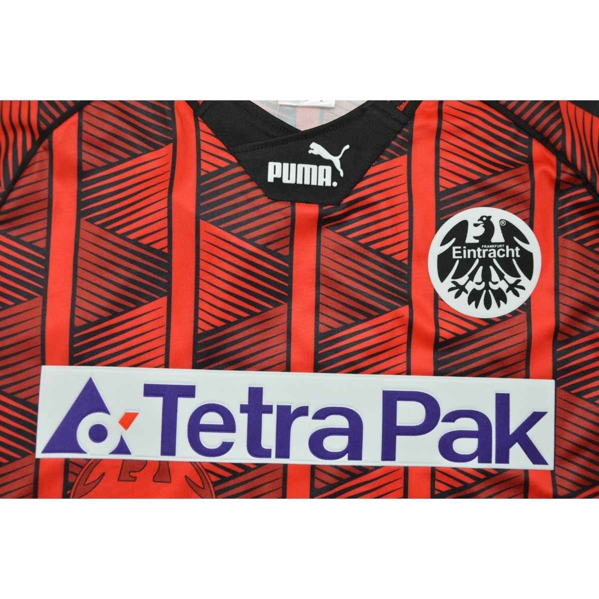 Camisa Frankfurt Vermelha/Preta 1995/96 Home I Masculina