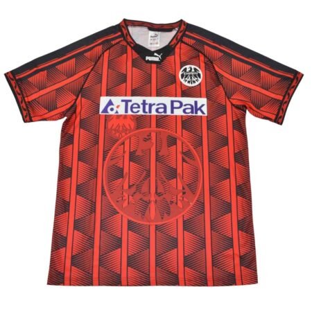 Camisa Frankfurt Vermelha/Preta 1995/96 Home I Masculina