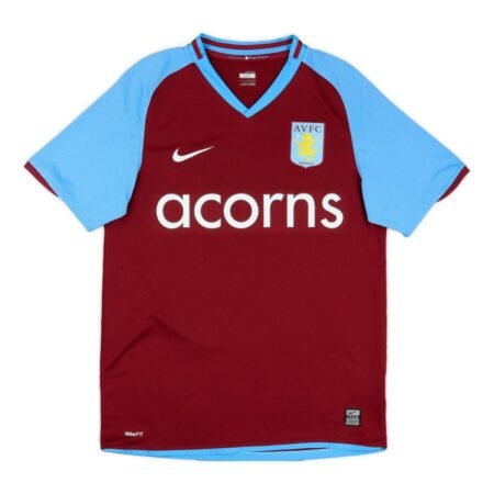Camisa Aston Villa Vermelha 2008/09 Home I Masculina